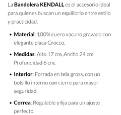 Bandolera Kendall - Maggie A