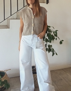 Wide Leg Hueso - comprar online