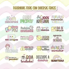 Pacote de Figurinhas Fofas para WhatsApp - Para Atender Clientes - 001 - comprar online