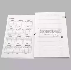 Agenda Personalizada Inicial Floral Outono - Jana Bicalho - JennyRonn Personalizados