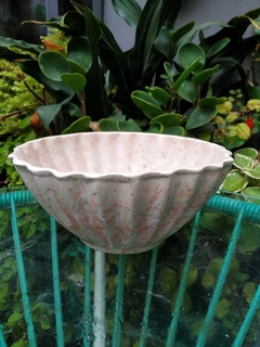 Cazuela pintitas verdes y rosas