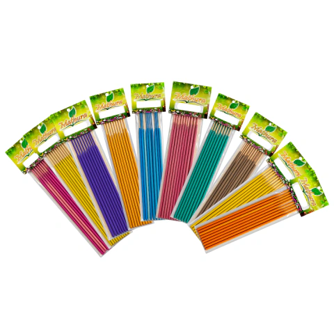 Kit Incensos Naturais Mathura 10 Aromas Mais Vendidos - 100 Varetas Artesanais Sem Carvão