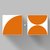 BOUIE - AZULEJO FLOWER POWER LARANJA CENOURA (MIX) - comprar online