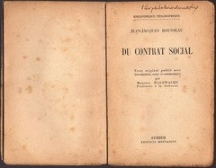 Du Contrat Social - Jean-Jacques Rousseau (Usado, 1943) na internet