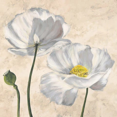 LUCA VILLA - Poppies in White I - 1LC4508