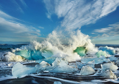 FRANK KRAHMER - Olas rompiendo, Islandia - 3FK4219