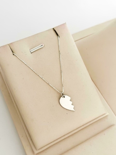 COLAR PRATA 925 CORAÇÃO LOVE - comprar online