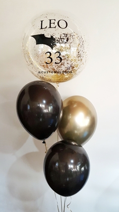 Imagen de Bouquet: Burbuja temática + 3 látex