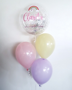 Bouquet: Burbuja temática + 3 látex
