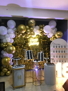 Shimmer wall + Globos orgánicos en internet