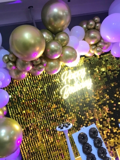 Shimmer wall + Globos orgánicos - Custom Globos