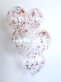 Globo cristal con confetti