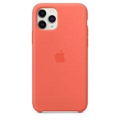 Capa de silicone para iPhone 11 Pro Max Mandarina