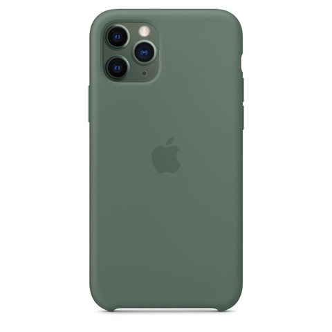 Capa de silicone para iPhone 11 Pro Verde-pinheiro