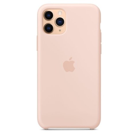 Capa de silicone para iPhone 11 Pro Max Areia-rosa