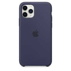 Capa de silicone para iPhone 11 Pro Max Azul meia-noite - SHED STORE