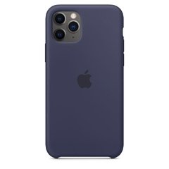 Capa de silicone para iPhone 11 Pro Max Azul meia-noite