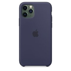 Imagem do Capa de silicone para iPhone 11 Pro Max Azul meia-noite