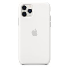 Capa de silicone para iPhone 11 Pro Branco