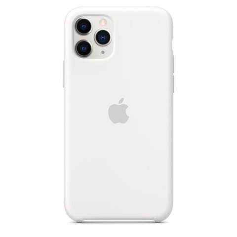 Capa de silicone para iPhone 11 Pro Branco