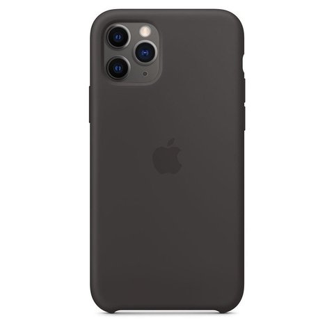 Capa de silicone para iPhone 11 Pro Max Preto