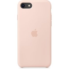 Capa de silicone para iPhone SE (2ª geração) Areia Rosa na internet