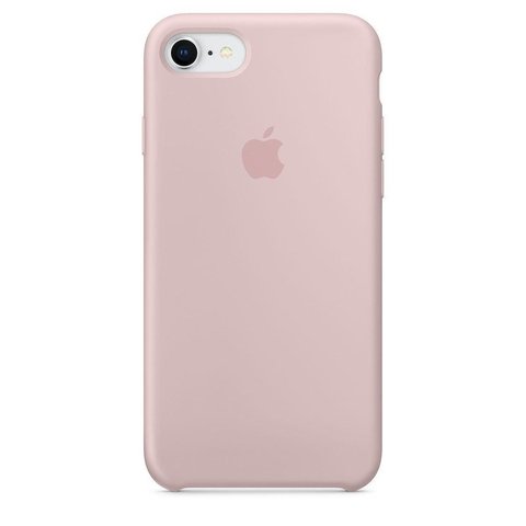 Capa de silicone para iPhone 7 Areia Rosa