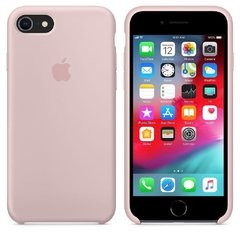 Capa de silicone para iPhone 7 Areia Rosa na internet