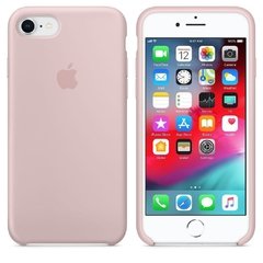 Capa de silicone para iPhone 7 Areia Rosa - SHED STORE