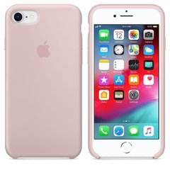 Capa de silicone para iPhone 8 Areia Rosa - SHED STORE