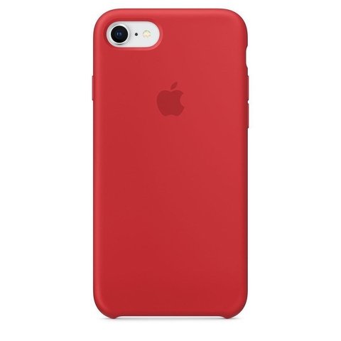 Capa de silicone para iPhone 7 Vermelho