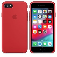 Capa de silicone para iPhone 7 Vermelho na internet