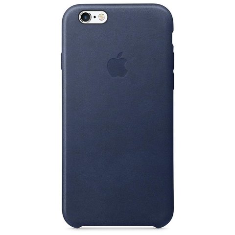 Capa de Couro para iPhone 6 e 6s Azul Marinho