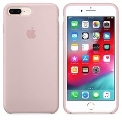 Capa de silicone para iPhone 8 Plus Areia Rosa na internet