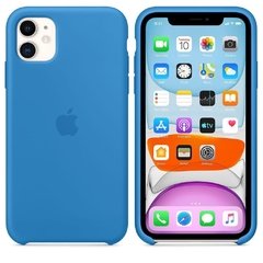 Capa de silicone para iPhone 11 Azul-maré na internet