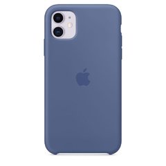 Capa de silicone para iPhone 11 Azul-linho - SHED STORE