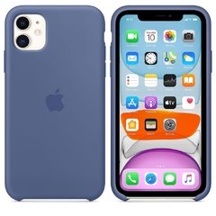 Capa de silicone para iPhone 11 Azul-linho - comprar online