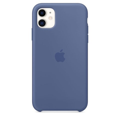 Capa de silicone para iPhone 11 Azul-linho