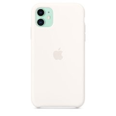 Capa de silicone para iPhone 11 Branco