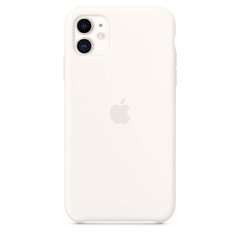 Capa de silicone para iPhone 11 Branco