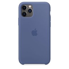 Imagem do Capa de silicone para iPhone 11 Pro Max Azul-linho