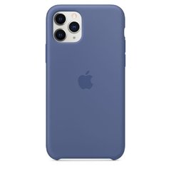 Capa de silicone para iPhone 11 Pro Max Azul-linho