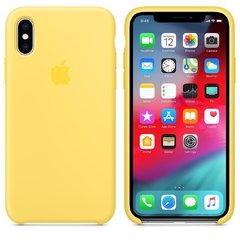 Capa de silicone para iPhone X e Xs - Amarelo-canário na internet