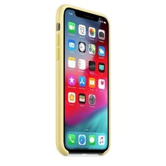 Capa de silicone para iPhone Xs Max - Amarelo-creme - comprar online