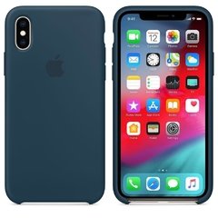Capa de silicone para iPhone Xs Max - Verde-Pacífico - SHED STORE