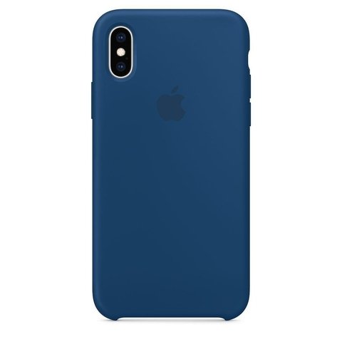 Capa de silicone para iPhone Xs Max - Horizonte azul