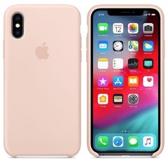 Capa de silicone para iPhone Xs Max  - Areia-rosa na internet