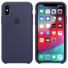 Capa de silicone para iPhone Xs Max - Azul meia-noite - SHED STORE