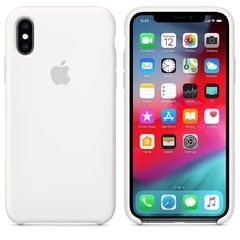 Capa de silicone para iPhone X e Xs - Branco - SHED STORE