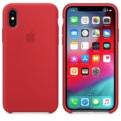 Capa de silicone para iPhone Xs Max - Vermelho - SHED STORE